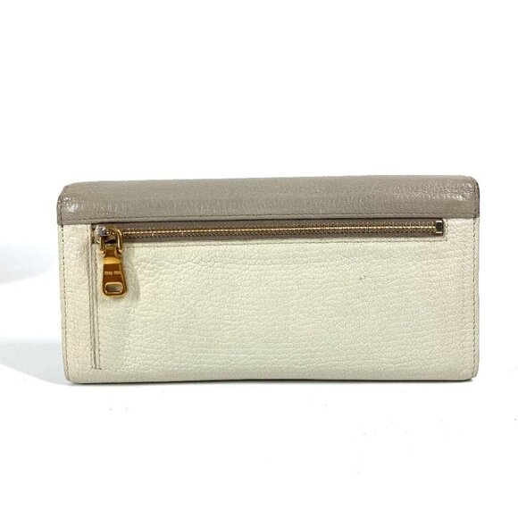 MIUMIU 5MH109 Pass case with card case Madras Long Wallet Ribbon Long Wallet - Picture 3 of 12